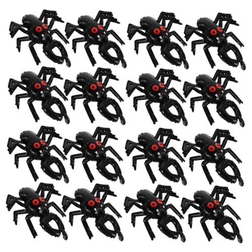 VANZACK 20 Stück Teiliges Halloween Armband aus Aluminiumfolie Aufblasbare Tragbare Spinnenballons für Partys Vielseitige Dekoration für Halloween Feiern und Festliche Anlässe von VANZACK