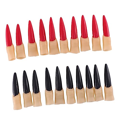 VANZACK 20Stücke Halloween Künstliche Nägel Rote Und Schwarze Fingernägel Für Halloween Partys Press Nägel Für Damen Halloween Dekorationen Und Mitgebsel VANZACK 20Stücke Halloween Künstliche Nägel Rote Und Schwarze Fingernägel Für Halloween Partys Press Nägel Für Damen Halloween Dekorationen Und Mitgebsel von VANZACK