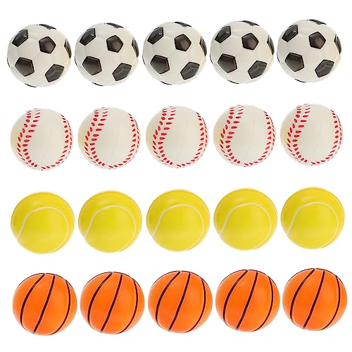 VANZACK 20Stücke Mini Stressbälle für Sportarten Fußball Baseball Basketball Tennis Entspannungsbälle für Erwachsene Partyspielzeug und Stressabbau VANZACK 20Stücke Mini Stressbälle für Sportarten Fußball Baseball Basketball Tennis Entspannungsbälle für Erwachsene Partyspielzeug und Stressabbau von VANZACK