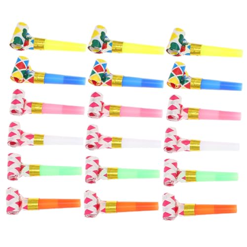 VANZACK 20Stücke Party Blowouts Lustige Geburtstagsbläser Mehrfarbige Pfeifen für Kindergeburtstage Hochzeiten Halloween und Feiern Unterhaltsame Partyutensilien für Jede von VANZACK