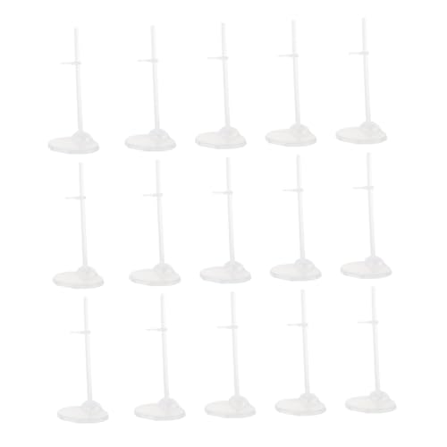 VANZACK 20Stücke Puppenständer Teiliges Transparente Puppenhalter für Kreatives Display Stabiler für Puppen für Präsentation und Aufbewahrung Fördert Ordnung von VANZACK