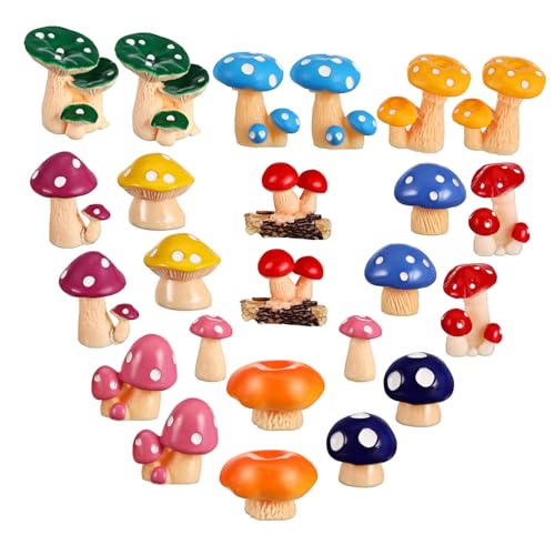 VANZACK 24 Stück Pilz-geschenkornamente Pilze Märchengarten Miniaturen Miniaturpilze Kleine Ornamente Für Mini-baum Kleiner Pilz Mini-pilzfiguren Feengartenfiguren Kleine Figuren Harz VANZACK 24 Stück Pilz-geschenkornamente Pilze Märchengarten Miniaturen Miniaturpilze Kleine Ornamente Für Mini-baum Kleiner Pilz Mini-pilzfiguren Feengartenfiguren Kleine Figuren Harz von VANZACK