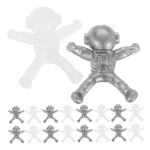 VANZACK 24 Stück Teiliges Klebrige Dehnbare TPR Fensterkletterer Langsam Zurückfedernd mit Weltraum Astronauten Design für Kinderparty Mitgebsel und Kreatives an Glatten Oberflächen von VANZACK