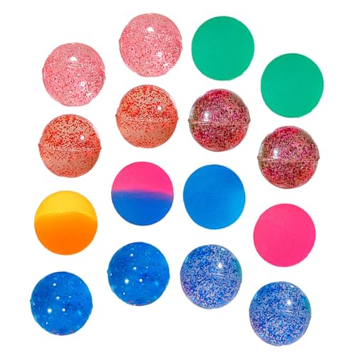 VANZACK 24 Stück Teiliges Kleine Bunte Elastische Bouncy Balls aus Robustem Gummi Vielseitig für Kinderparty Geburtstagsgeschenk und Spielerisches Lernen Bunte Hüpfbälle für Drinnen und von VANZACK