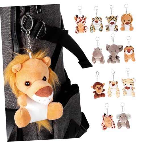 VANZACK 24Stücke Mini Plüschtiere Schlüsselanhänger Kuscheltier Charms Für Rucksack Dekoration Party Gefälligkeiten Oder Preise Für Vielseitige Verwendung Robustes Design von VANZACK