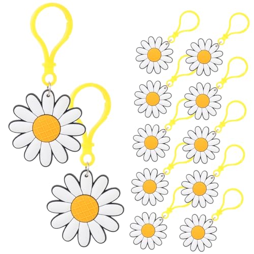 VANZACK 24Stücke Schlüsselanhänger Süße Blumen Schlüsselanhänger Für Taschen Rucksäcke Und Autos Kreatives Design Zufälligen Farben Kleines Gastgeschenk von VANZACK