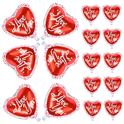 VANZACK 25Stücke Love Heart Aluminium Folienballons Für Hochzeitsdekoration Und Valentinstag Romantische Party Dekoration Metallische Luftballons Für Innen Und Außeneinsatz Kreative von VANZACK