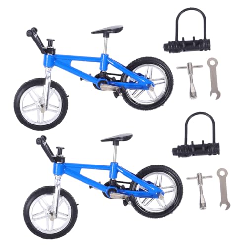 VANZACK 2Sätze Mini Finger Fahrrad Simulationsspielzeug für Perfektes Finger Geschicklichkeit und Kreativität Tischdekoration von VANZACK