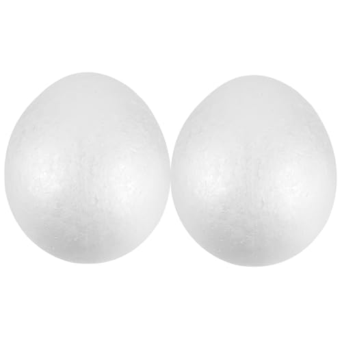 VANZACK 2Stücke Eierschaum Für Ostern DIY Dekoration Weiße Eier Zum Basteln Für Ostereier Für Kreative Festtagsprojekte von VANZACK