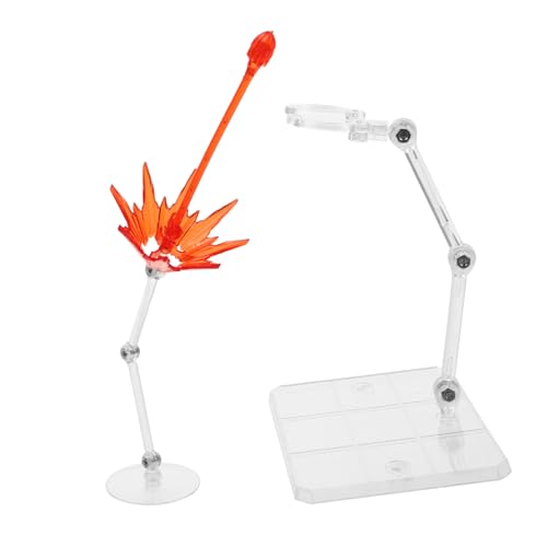 VANZACK 2Stücke Klarer Kunststoff Figurenhalter Mit Speziellen Effekten Mini Puppenständer Für Modell Displays Und Actionfiguren Als Figurenhalter Basis Für Sammlungen VANZACK 2Stücke Klarer Kunststoff Figurenhalter Mit Speziellen Effekten Mini Puppenständer Für Modell Displays Und Actionfiguren Als Figurenhalter Basis Für Sammlungen von VANZACK
