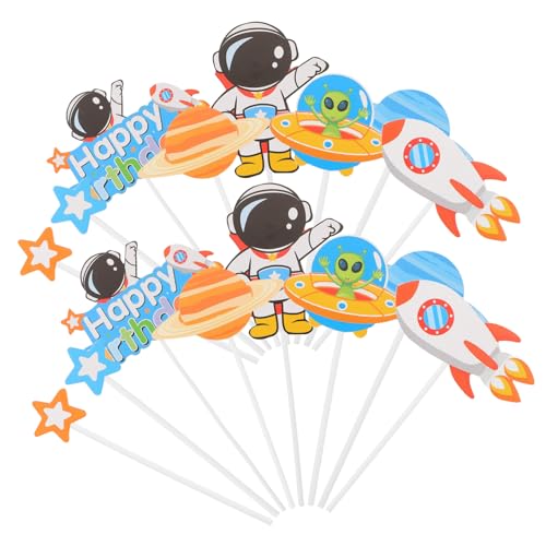 VANZACK 3 Sätze Teiliges Astronauten Cake Topper Sichere Tortendeko aus Robustem Material Weltraum Design für Geburtstagsfeier für Kuchen und Praktische und Stabile Cake Ornaments VANZACK 3 Sätze Teiliges Astronauten Cake Topper Sichere Tortendeko aus Robustem Material Weltraum Design für Geburtstagsfeier für Kuchen und Praktische und Stabile Cake Ornaments von VANZACK