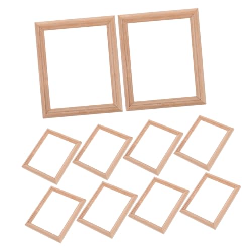 VANZACK 30 Teiliges Miniatur Bilderrahmen aus Holz Dekorative Mini Fotorahmen für Puppenhaus Feine Verarbeitung Langlebig Sicher Realistische Mikro Landschaftsdeko Geeignet für von VANZACK