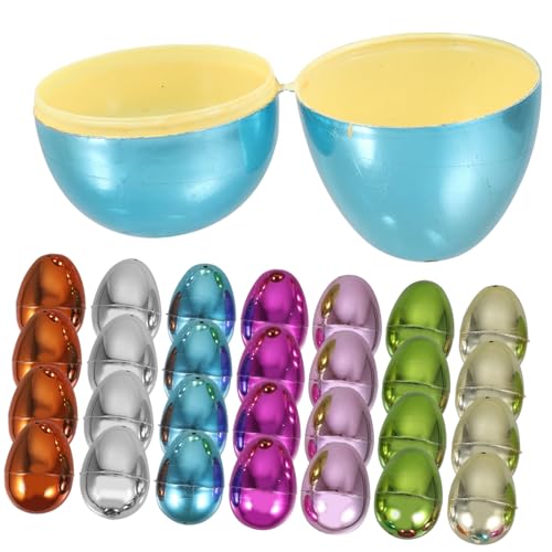 VANZACK 30Stücke Füllbare Ostereier Eierdekorationen Für Ostern Öffbare Eier Als Geschenkboxen Für Ostereiersuche Und Partybedarf Mixed Colors von VANZACK