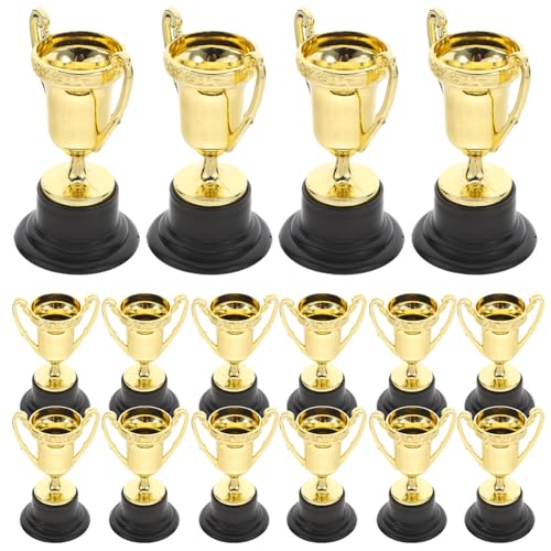 VANZACK 30Stücke Mini Trophäen Aus Kunststoff Goldene Belohnungsspielzeuge Für Preise Für Sportveranstaltungen Schulwettbewerbe Und Partys Mit Stabilem Sockel VANZACK 30Stücke Mini Trophäen Aus Kunststoff Goldene Belohnungsspielzeuge Für Preise Für Sportveranstaltungen Schulwettbewerbe Und Partys Mit Stabilem Sockel von VANZACK