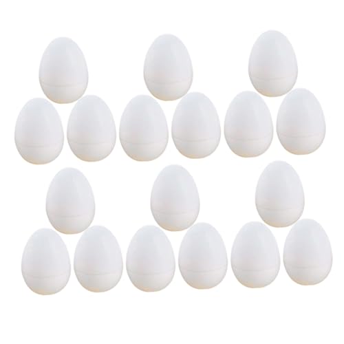 VANZACK 30Stücke Ostern Gefälschte Eier Weiße Öffnende DIY Eier Für Handwerksprojekte Und Dekoration Als Ei Ornament Für Desktop Versorgung Und Festliche Anlässe von VANZACK