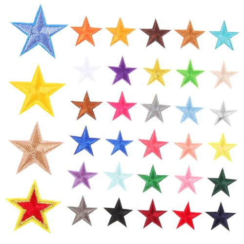 VANZACK 35 Stück Teiliges Kleine Stern Aufbügel Patches aus Besticktem Langlebige Dekorative Applikationen für Jeans Schuhe Hüte DIY Bekleidungsreparatur und Kreative Modeakzente VANZACK 35 Stück Teiliges Kleine Stern Aufbügel Patches aus Besticktem Langlebige Dekorative Applikationen für Jeans Schuhe Hüte DIY Bekleidungsreparatur und Kreative Modeakzente von VANZACK
