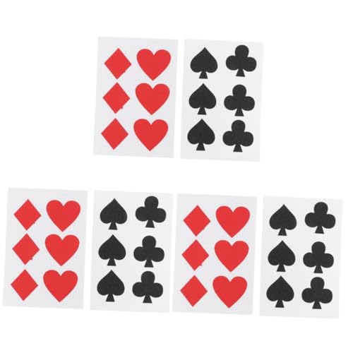 VANZACK 36 Stck. Teiliges Poker Kreative PVC Aufkleber für Trinkgläser Spielkartenmotivierte Selbstklebende Cup-sticker für Partys Bars Cocktail Ktv-events von VANZACK
