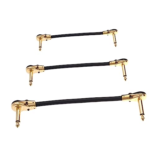 VANZACK 3Stücke Audiokabel mit Steckern Abgeschirmtes Gitarreffektor Kabel für Gitarren Bässe und Musikinstrumente Hochqualitative von VANZACK