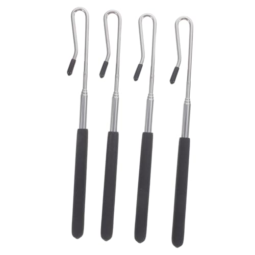 VANZACK 4 Stück Ausziehbare Handsteuerungsstangen Für Puppen Aus Metall, Verstellbare Manipulationsstäbe Für Puppenarme Aus Holz Für Bühnenauftritte, Einstellbereich 20–55 cm von VANZACK