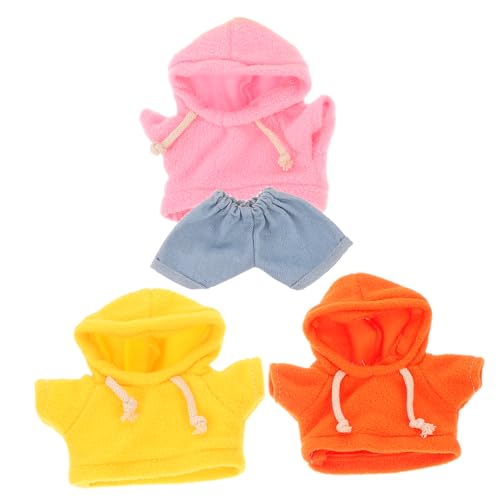 VANZACK 4 Stück Plüschbär Kleidung Set Teilig mit Kapuzenpullover und Hose Puppenkleidungsset Austauschbar Süßes Outfit für Plüschtiere und Puppen Zubehör VANZACK 4 Stück Plüschbär Kleidung Set Teilig mit Kapuzenpullover und Hose Puppenkleidungsset Austauschbar Süßes Outfit für Plüschtiere und Puppen Zubehör von VANZACK