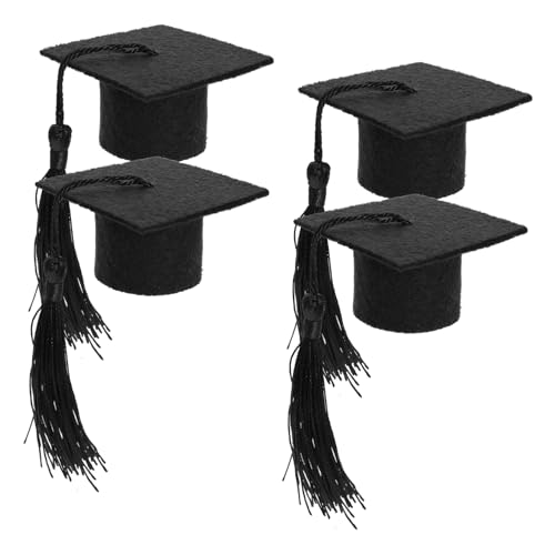 VANZACK 4 Stück Teiliges Mini Weinflaschen Abschlusskappen aus Filz mit Quaste Dekorative Flaschenhülle für Studienabschluss Abi und Feier Langlebige Farbechte Partydekoration VANZACK 4 Stück Teiliges Mini Weinflaschen Abschlusskappen aus Filz mit Quaste Dekorative Flaschenhülle für Studienabschluss Abi und Feier Langlebige Farbechte Partydekoration von VANZACK