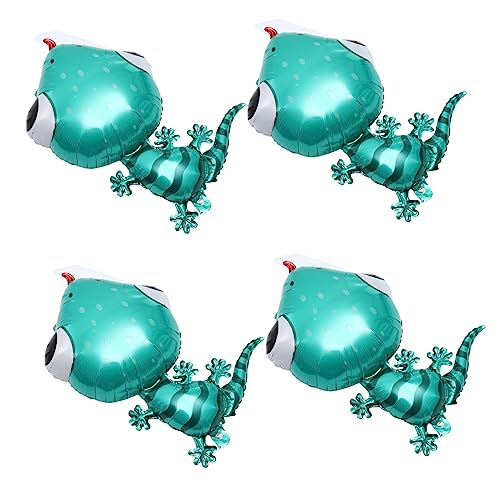 VANZACK 4 Stück Tier Folienballons Lustige Cartoon Tierballons für Kindergeburtstage Luftballons aus Aluminiumfolie für und Außendekoration Partydeko von VANZACK