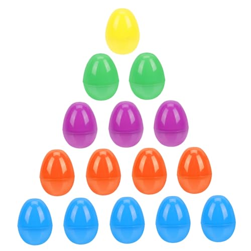 VANZACK 40Stücke Ostern Leere Kunststoff Ostereier Eier Für Kreative Spielzeuge Deko Für Ostern Bunter Verpackung Bastelmaterial von VANZACK