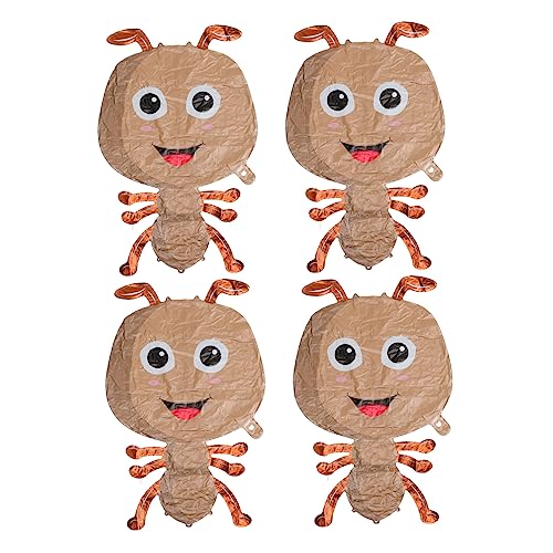 VANZACK 4Stücke Kreative Folienballons Tierform Inflatable Tierballons Für Kindergeburtstag Und Tierparty Dekoration Tierische Luftballons Mit Antilopen Design von VANZACK