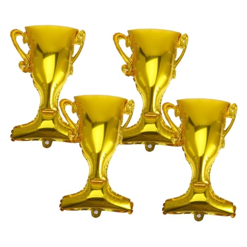VANZACK 4Stücke Trophäen Ballon Folienballon Für Abschlussfeier Kreative Partydekoration Goldene Luftballons Für Geburtstags Und Spiele Partys von VANZACK