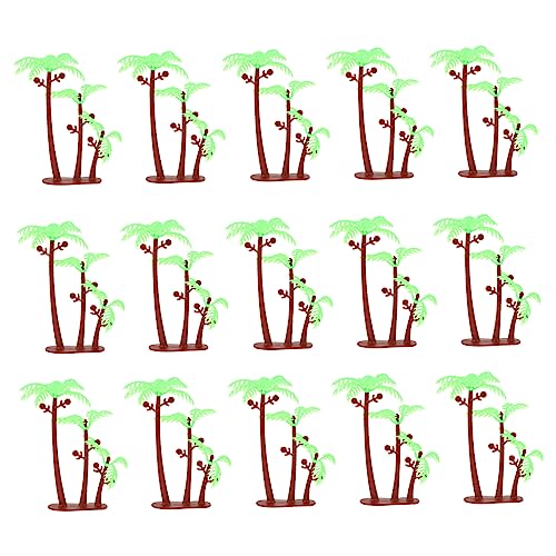 VANZACK 50 Stück Miniatur Kokosnuss Realistische Dekoration für und Kuchendekorationen Zubehör für Hawaiianische Partys und Kreative DIY Projekte von VANZACK