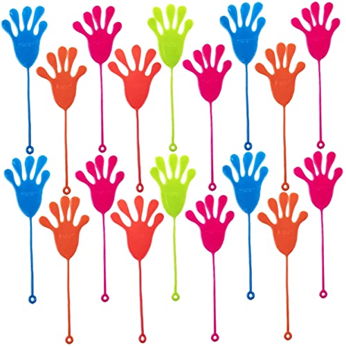 VANZACK 50Stücke Klebrige Hände Für Elastische Handspielzeuge Zufälligen Farben Gastgeschenk Für Kindergeburtstage Und Partys Spaßiges Für Drinnen Und Draußen von VANZACK