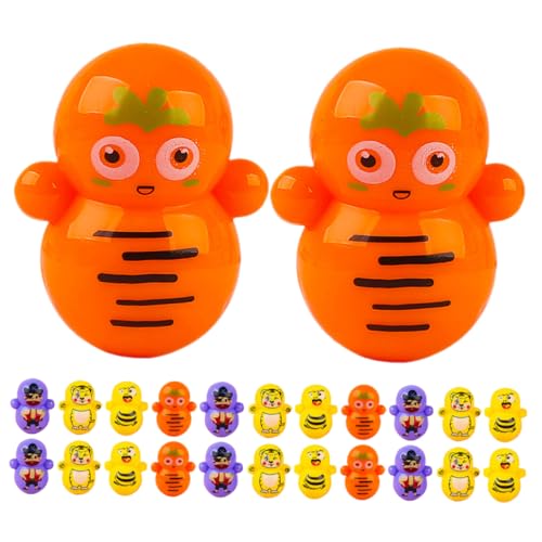 VANZACK 50Stücke Mini Tumbler Spielzeugset Niedliche Cartoon Becher Kinderspielzeug für Partys Geschenktüten und Feiertage Kompakt Leicht und Farbenfroh von VANZACK