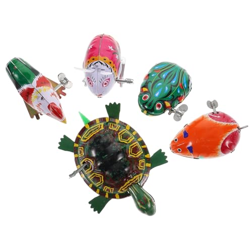 VANZACK 5Stücke Aufziehspielzeug Aus Blech Retro Für Tierfiguren Party Mitgebsel Und Freizeitbeschäftigung Für Vorschulkinder von VANZACK