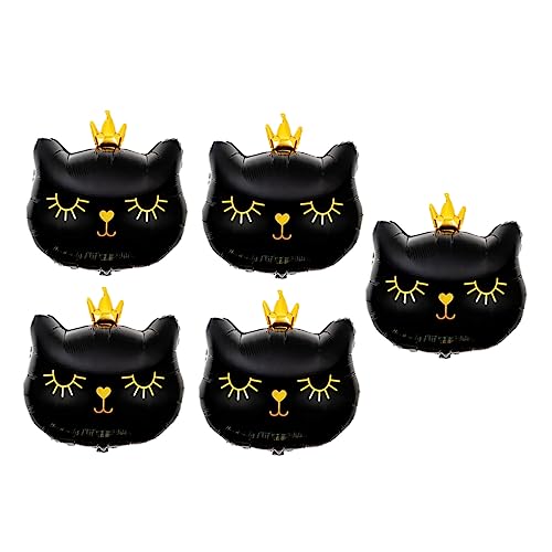 VANZACK 5Stücke Katzenfolie Ballons Lustige Cartoon Katzen Luftballons Für Geburtstagsfeiern Und Partys Dekorationszubehör Für Katzenliebhaber VANZACK 5Stücke Katzenfolie Ballons Lustige Cartoon Katzen Luftballons Für Geburtstagsfeiern Und Partys Dekorationszubehör Für Katzenliebhaber von VANZACK