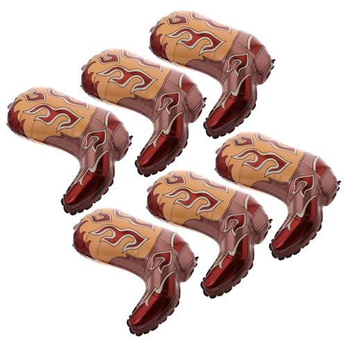VANZACK 6 Stück Aufblasbare Cowboystiefel Ballons Western Partydeko Auffällige Cowboy Party Supplies für Geburtstagsfeiern und Western-mottopartys von VANZACK