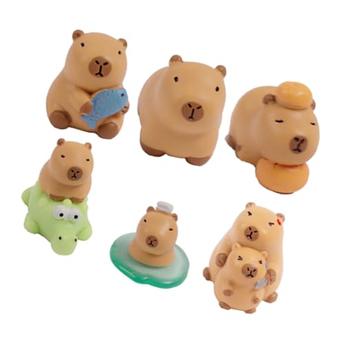 VANZACK 6 Stück Mini Capybara Figuren Teiliges aus Realistischen Miniatur Wasserbüffeln für Tischdekoration Kreative Displays Partybedarf und Souvenirs für VANZACK 6 Stück Mini Capybara Figuren Teiliges aus Realistischen Miniatur Wasserbüffeln für Tischdekoration Kreative Displays Partybedarf und Souvenirs für von VANZACK