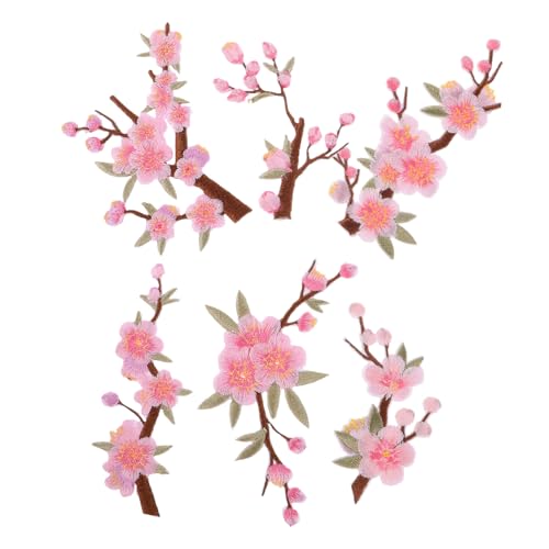 VANZACK 6 Stück Teiliges Bestickte Pflaumenblüten Stoffpatches Cartoonartige Blumenapplikationen zum Aufnähen Vielseitig für Kleidung Taschen Hüte Baumwolle Synthetik Diy-textildekor VANZACK 6 Stück Teiliges Bestickte Pflaumenblüten Stoffpatches Cartoonartige Blumenapplikationen zum Aufnähen Vielseitig für Kleidung Taschen Hüte Baumwolle Synthetik Diy-textildekor von VANZACK