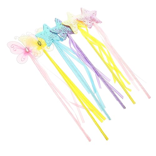 VANZACK 6 Stück Teiliges Feenstab Leuchtend mit Strasssteinen Dekorative Zauberstäbe für Kinderparty Kostüm Accessoires für Mädchen Geeignet als Party Mitgebsel und Fotorequisiten VANZACK 6 Stück Teiliges Feenstab Leuchtend mit Strasssteinen Dekorative Zauberstäbe für Kinderparty Kostüm Accessoires für Mädchen Geeignet als Party Mitgebsel und Fotorequisiten von VANZACK