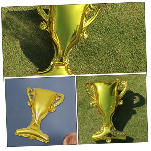 VANZACK 6 Stück Teiliges Goldene Aluminium Folienballons Pokalform Langlebige Abschlussfeier Dekoration Elegante Graduation Party Supplies Diploma Prop Victory Balloons Festlicher von VANZACK