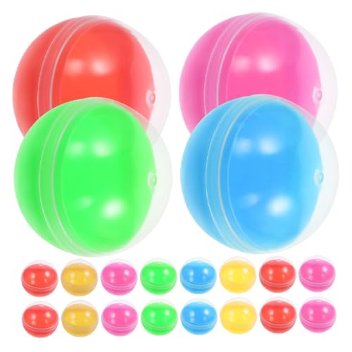 VANZACK 60 Stück Bunte Halbdurchsichtige Kunststoffkugeln zum Befüllen Leere Runde Spielzeugkapseln für Automaten Überraschungspreise Partygeschenke Interaktiver Spaß Sichere Materialien VANZACK 60 Stück Bunte Halbdurchsichtige Kunststoffkugeln zum Befüllen Leere Runde Spielzeugkapseln für Automaten Überraschungspreise Partygeschenke Interaktiver Spaß Sichere Materialien von VANZACK