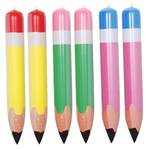 VANZACK 6Stücke Riesiger Aufblasbarer Bleistift Ballon Bunte Dekoration für Schulanfang Abschlussfeier und Geburtstag Leichte Wand und Deckenmontage Platzsparend VANZACK 6Stücke Riesiger Aufblasbarer Bleistift Ballon Bunte Dekoration für Schulanfang Abschlussfeier und Geburtstag Leichte Wand und Deckenmontage Platzsparend von VANZACK