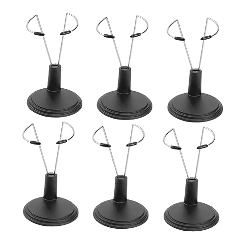 VANZACK 6Stücke Teiliges Puppenständer Für Große Puppen Schwarzes Puppenlagerregal Professionelle Spielzeugmodellhalterung Für Heim Und Spielzeuggeschäft von VANZACK