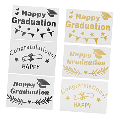 VANZACK 6stücke Transparente Balloon Sticker Für Graduation Dekorative Aufkleber Für Party Kindergarten Und Abschlussfeier Einfache Anwendung Mit Material VANZACK 6stücke Transparente Balloon Sticker Für Graduation Dekorative Aufkleber Für Party Kindergarten Und Abschlussfeier Einfache Anwendung Mit Material von VANZACK