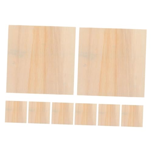 VANZACK 8 Stück Teiliges Holzrahmen für Bastelprojekte Unfertige Bemalbare Holzplatten für Kunsthandwerk und Ölgemälde Diy Projekte Robuste Konstruktion von VANZACK