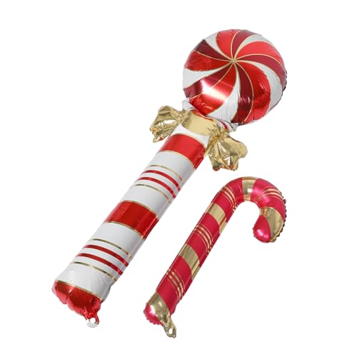 VANZACK Aluminium Folienballons Weihnachtsdeko Große Rote Candy Cane Ballons Partydeko für Weihnachten Süße Cartoon Zuckerstangen Luftballons Festliche Helium Ballons für und VANZACK Aluminium Folienballons Weihnachtsdeko Große Rote Candy Cane Ballons Partydeko für Weihnachten Süße Cartoon Zuckerstangen Luftballons Festliche Helium Ballons für und von VANZACK