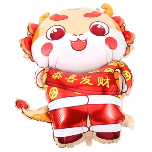 VANZACK Dragon Luftballon Dekoration Für Chinesische Neujahr Festliche Deko Für Frühlingsfest Und Geburtstagsfeiern Teiliges Mit Liebevollem Drachen-design von VANZACK