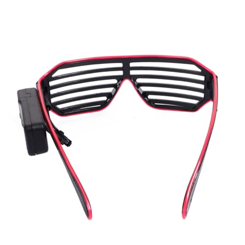 VANZACK Dual Color Leuchtbrille Neon LED Partybrille Für Karneval Und Festivals Farbwechselnde Brille Für Lustige Mottopartys Ohne Batterie Farben Zufällig von VANZACK