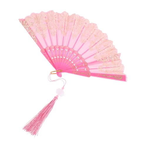 VANZACK Faltbarer Chinesischer Handfächer mit Traditionellem Wolkenmuster aus Robuster Plastik Hochzeiten Feste und Tanzveranstaltungen mit Quaste VANZACK Faltbarer Chinesischer Handfächer mit Traditionellem Wolkenmuster aus Robuster Plastik Hochzeiten Feste und Tanzveranstaltungen mit Quaste von VANZACK