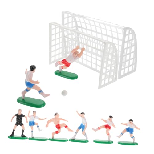 VANZACK Fußball Mini figuren mit Tor und Detailreiche Geburtstagstorten Deko für Jungen Kunststoff fußballspieler für Fußball Party Tischdekoration VANZACK Fußball Mini figuren mit Tor und Detailreiche Geburtstagstorten Deko für Jungen Kunststoff fußballspieler für Fußball Party Tischdekoration von VANZACK