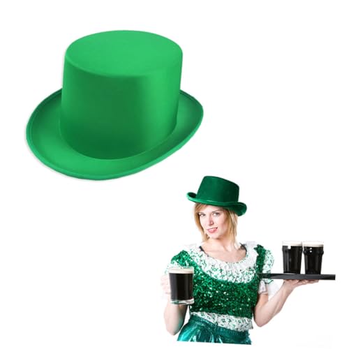 VANZACK Grüner Festivalhut St Patrick's Day Dekorationshut Einfache Attraktive Kopfbedeckung für Karneval und Party Geeignet für Feierlichkeiten und Kostümfeste von VANZACK